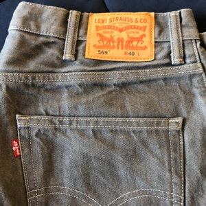 Levis 569 shorts gray